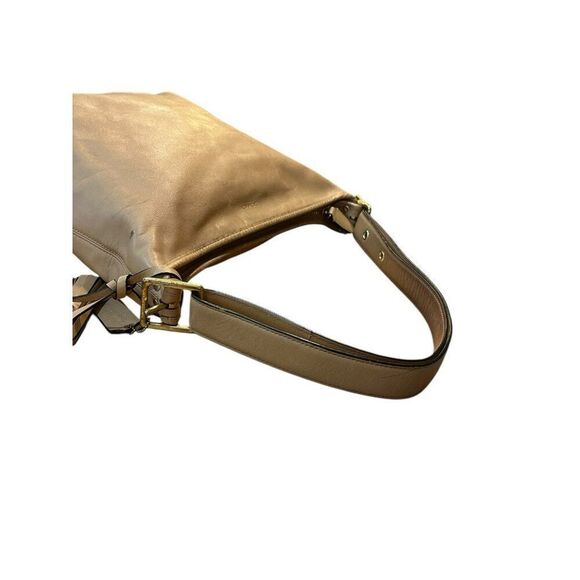 Coach Legacy Tassel Shoulder Bag 19889 Beige Tan Leather Large Tote Vintage - Picture 10 of 13